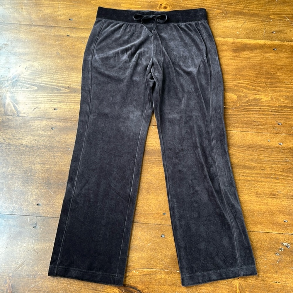 Eddie Bauer Women’s Brown Velour Lounge Sweat Casual Pants Sz L